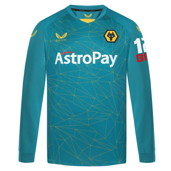 Tailandia Camiseta Wolves Replica Segunda Ropa ML 2022/23